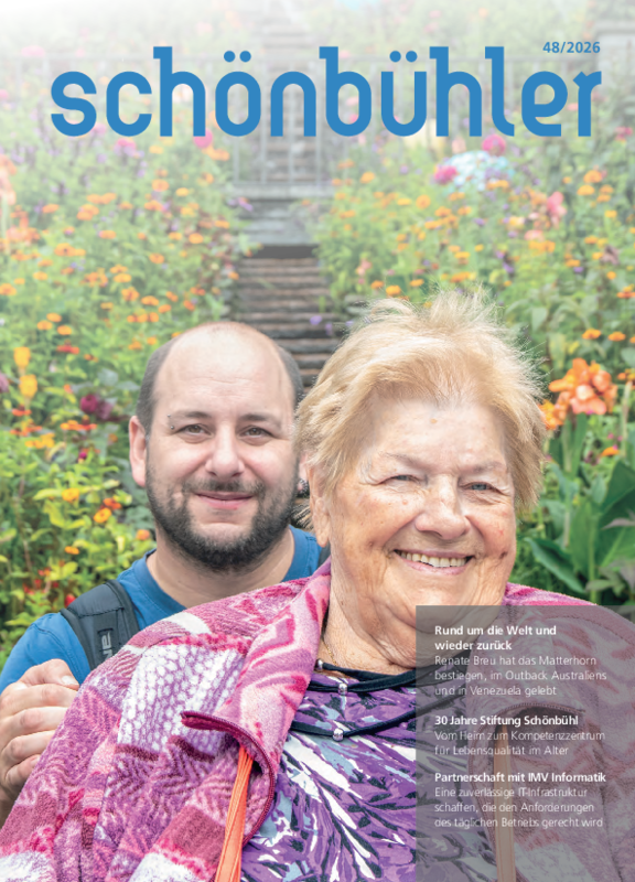 Cover des Hausmagazins ‚Schönbühler‘, Ausgabe 48, 2026.